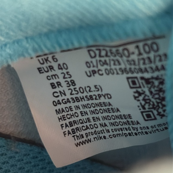 SOLD IN STORE Nike Air Force 1 Low LV8 ‘Light Photo Blue’ DZ2660-100 - Picture 8 of 8